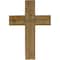 Ekena Millwork 16"W x 24"H x 3/4"D Vintage Farmhouse Cross, Barnwood Decor Collection, Chalk Dust White DECR016X024X0750CRSWH - alternate 4